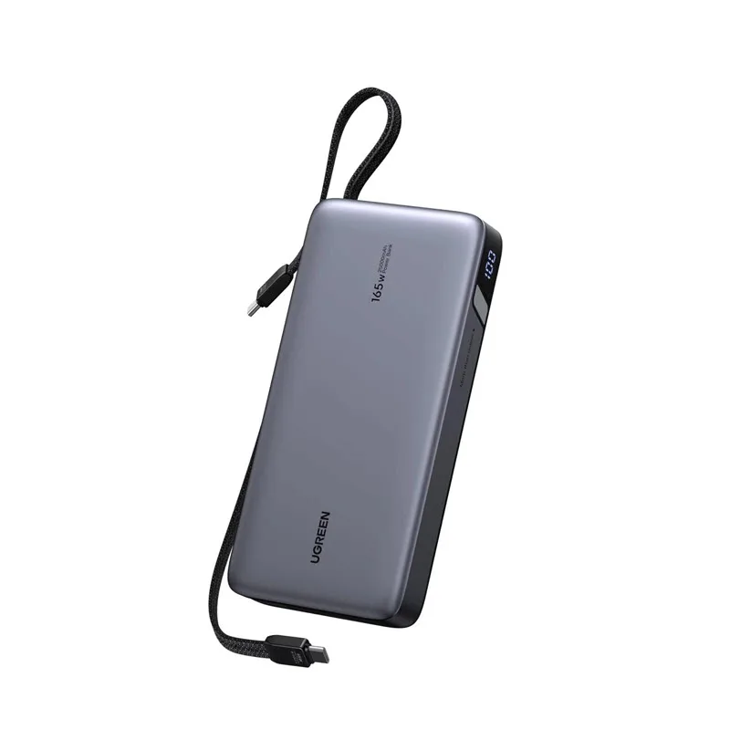 UGREEN PB552 Powerbank 25.000mAh 165W with Built-in Retractable Dual USB-C
